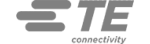 Image en niveaux de gris du logo de la société TE Connectivity