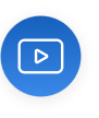 Icône du bouton de lecture dessiné avec des lignes blanches à l'intérieur d'un cercle bleu